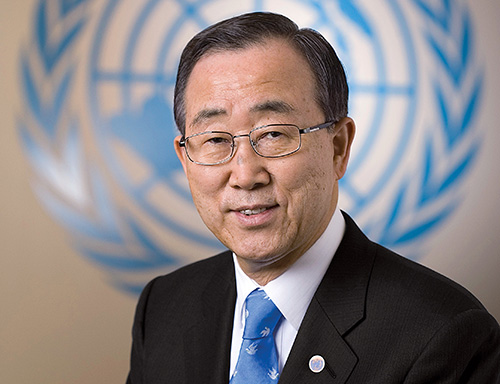 Un Generalsekretär Ban Ki Moon